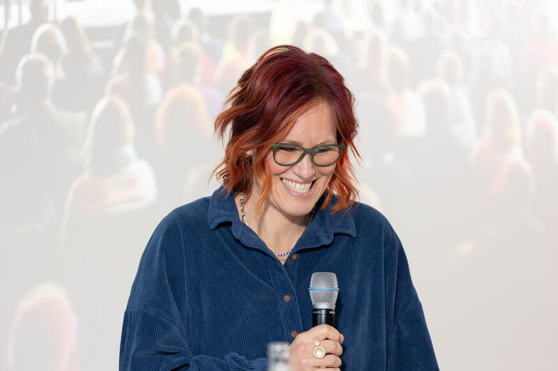 Olympiasiegerin Kati Wilhelm beim Sport Marke Medien am Media Day der ISPO 2024, einer Fachmesse und Business-Festival für die Sport-, Lifestyle-, Health- und Techindustrie am 02.12.2024 in München. -- Olympic gold medalist Kati Wilhelm at the Sport Marke Medien at the Media Day of the ISPO 2024, a trade fair and business festival fot the sports, lifestyle and tech industry on December 2nd, 2024 in Munich, Germany.