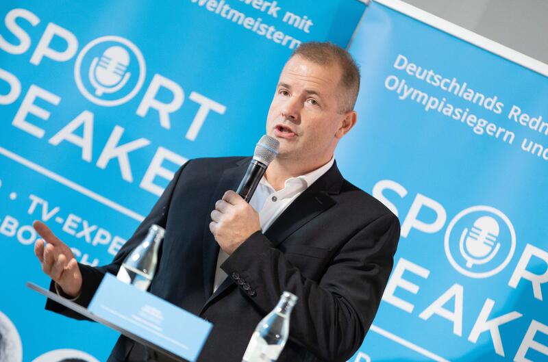 Olympiasieger André Lange beim Sport Marke Medien am Media Day der ISPO 2024, einer Fachmesse und Business-Festival für die Sport-, Lifestyle-, Health- und Techindustrie am 02.12.2024 in München.   --   Olympic gold medalist Andre Lange at the Sport Marke Medien at the Media Day of the ISPO 2024, a trade fair and business festival fot the sports, lifestyle and tech industry on December 2nd, 2024 in Munich, Germany.