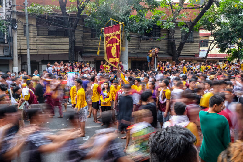Hundreds of thousands of Catholic devotees throng the streets of Manila in a show of religious devotion called the Translación, during the annual Feast of the Jesus Nazareno on January 9, 2025, in Manila City, Philippines.

During the Translación, devotees walk barefoot, jump, and clutch at the cross carried by the life-size statue of Jesus Nazarene, believing it to bring miracles and healing.

The image of the Jesus Nazarene is believed to have been brought to the Philippines by missionaries of the Order of Augustinian Recollects from Mexico in 1606. It is now enshrined in the famous Minor Basilica of the Quiapo Church in the Archdiocese of Manila. Before being transferred to Quiapo in 1868, the life-size statue of the Jesus Nazarene was enthroned at St. John the Baptist Church in Luneta, Manila.