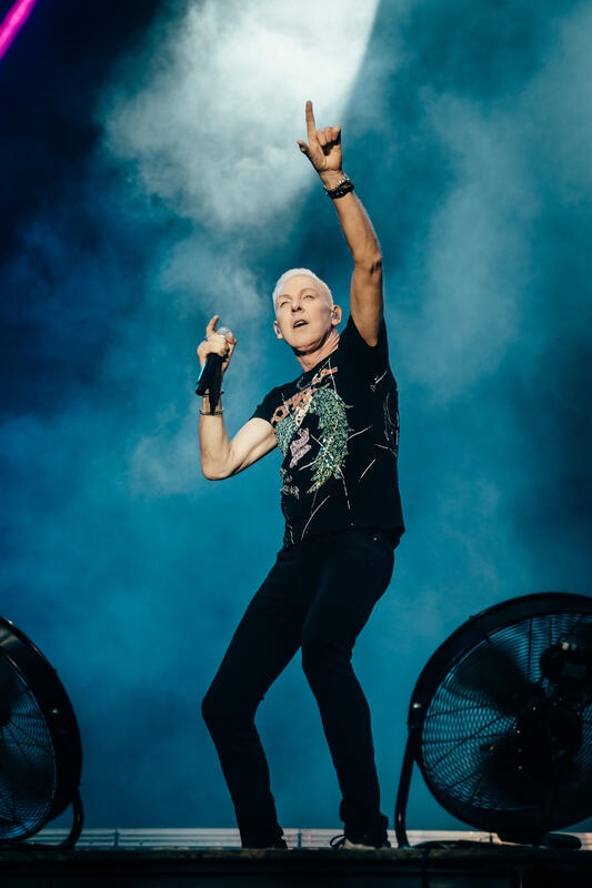 Scooter - H.P. Baxxter - Hans Peter Geerdes beim MDR Sputnik Spring Break Festival 2024 auf der Halbinsel Pouch bei Bitterfeld, Sachsen-Anhalt. -- Scooter - H.P. Baxxter - Hans Peter Geerdes at the MDR Sputnik Spring Break Festival 2024 in Pouch, near Bitterfeld, Sachsen-Anhalt, Germany.