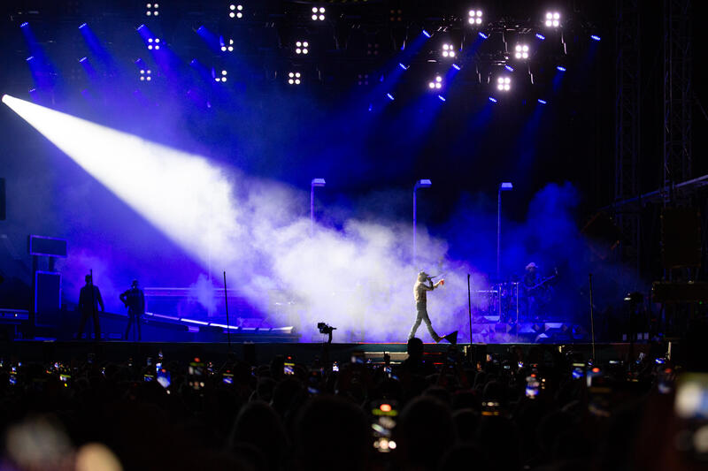 Post Malone Konzert beim Superbloom Festival am 30.08.2025 in München.   --   Post Malone concert at the Superbloom festival on August 30, 2025 in Munich, Germany.