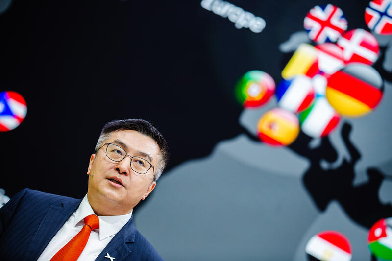 Brian Gu Hongdi, vice chairman, bei der Pressekonferenz von Guangzhou Xiaopeng Motors Technology Co., Ltd. - XPeng Motors am Media Day der IAA Mobility am 08.09.2025 in München.   --    Brian Gu Hongdi, vice chairman, at the press conference of Guangzhou Xiaopeng Motors Technology Co., Ltd. - XPeng Motors on the Media Day of the IAA Mobility on Septmber 08, 2025 in Munich, Germany.