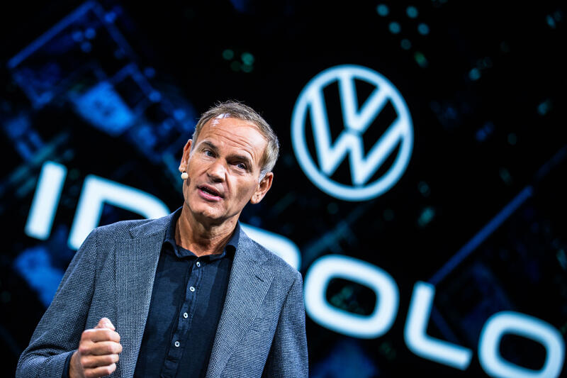 Vorstandsvorsitzender Oliver Blume bei der Pressekonferenz von Volkswagen Gruppe am Media Day der IAA Mobility am 08.09.2025 in München.   --   CEO Oliver Blume at the press conference of Volkswagen Group on the Media Day of the IAA Mobility on Septmber 08, 2025 in Munich, Germany.