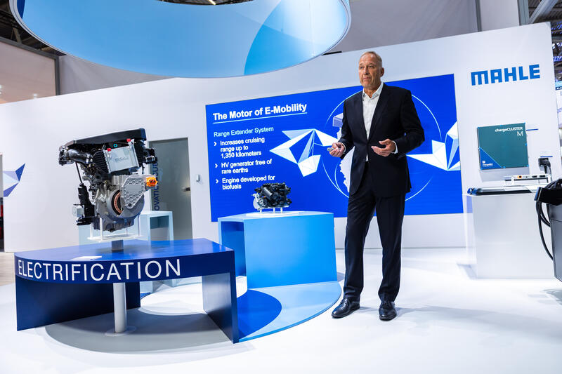 Arnd Franz, Chairman & CEO, bei der Pressekonferenz von Mahle GmbH am Media Day der IAA Mobility am 08.09.2025 in München.   --    Arnd Franz, Chairman & CEO, at the press conference of Mahle on the Media Day of the IAA Mobility on Septmber 08, 2025 in Munich, Germany.