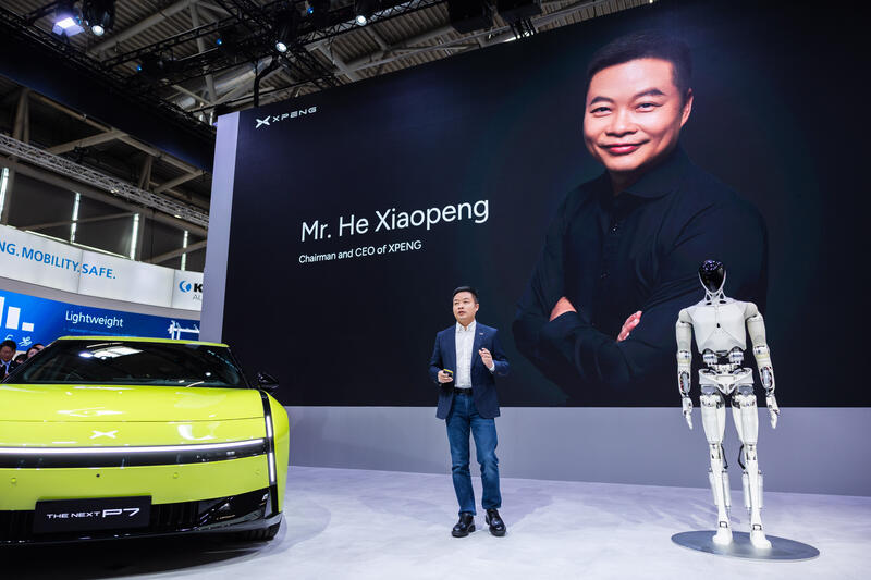 He Xiaopeng, chairman, bei der Pressekonferenz von Guangzhou Xiaopeng Motors Technology Co., Ltd. - XPeng Motors am Media Day der IAA Mobility am 08.09.2025 in München.   --    He Xiaopeng, chairman, at the press conference of Guangzhou Xiaopeng Motors Technology Co., Ltd. - XPeng Motors on the Media Day of the IAA Mobility on Septmber 08, 2025 in Munich, Germany.