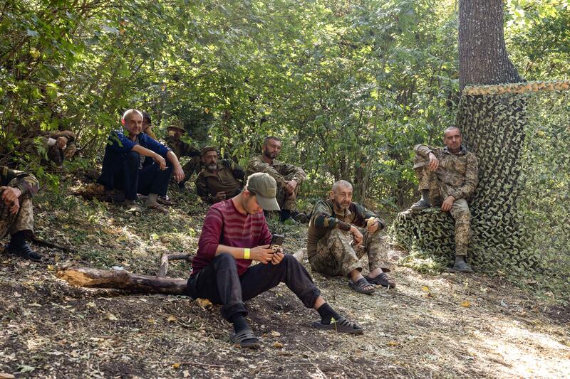 Konzert der Cultural Forces in einem Trainingscamp der 156. Brigade, fotografiert am 7. September 2025.      Cultural Forces concert at a trainig camp of the 156. Brigade. Photographed on September 7, 2025.