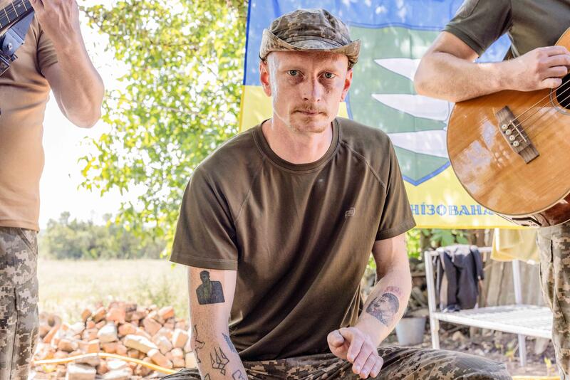 Konzert der Cultural Forces bei einem Aussenposten der 156. Brigade, fotografiert am 7. September 2025.  Concert of the Cultural Forces at an outpost of the 156. Brigade. Photographed on September 7, 2025.