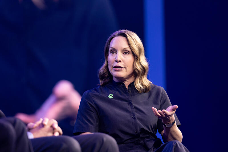 Chrissy Taylor, CEO Enterprise Mobility, bei der IAA Conference auf der IAA Mobility am 09.09.2025 in München.   --   Chrissy Taylor, CEO Enterprise Mobility, at the IAA Conference at the IAA Mobility on September 9, 2025 in Munich, Germany.