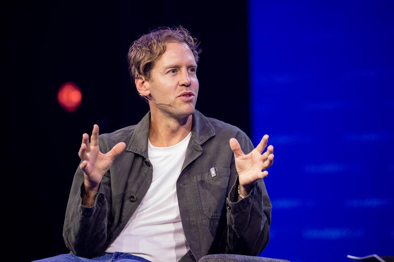 Sebastian Vettel bei der IAA Conference auf der IAA Mobility am 09.09.2025 in München.   --   Sebastian Vettel at the IAA Conference at the IAA Mobility on September 9, 2025 in Munich, Germany.