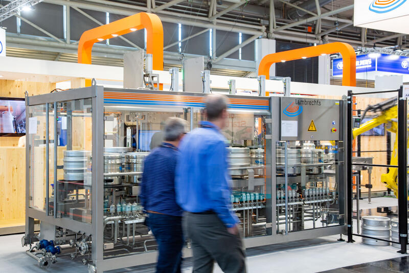 Lambrechts Fässer bei der Drinktec, der Weltleitmesse für die Getränke- und Liquid-Food-Industrie am 16.9.2022 in München.    --   Lambrechts at the Drinktec, the world’s leading trade fair for the beverage and liquid food industry on September 16, 2022 in Munich, Germany.