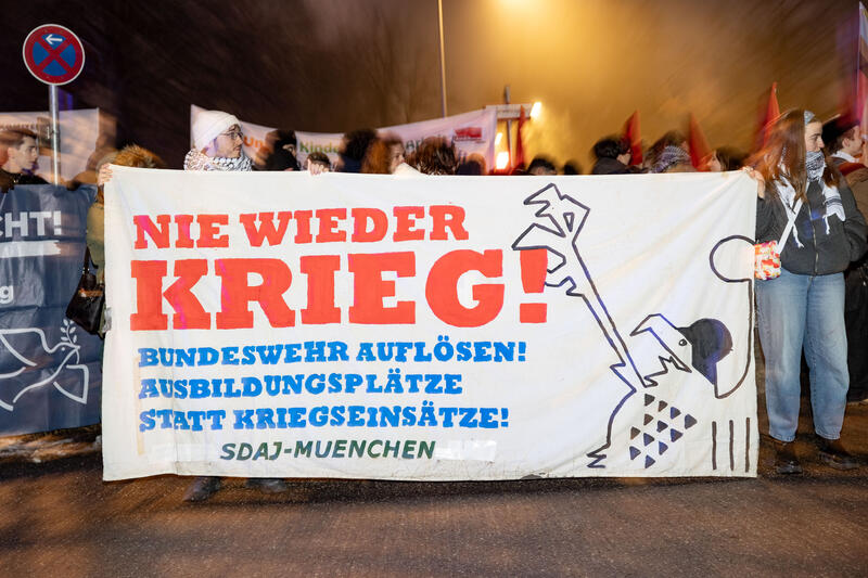 Protest gegen Wehrpflicht in München - von Alexander Pohl