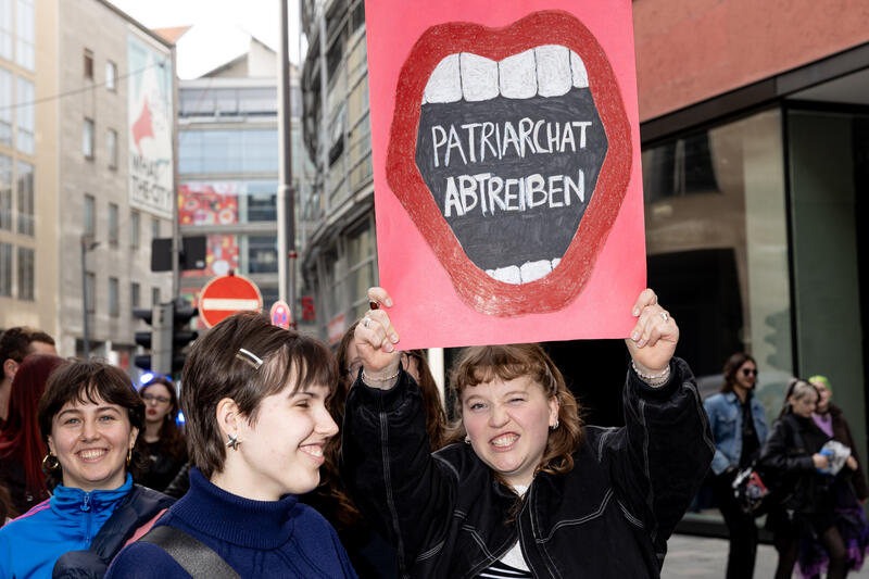 Protest zum Frauentag in München - von Alexander Pohl