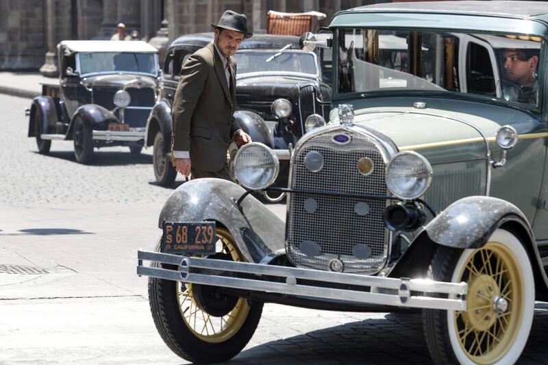 Pedro Porro beim Filmdreh von De Noche -  von Ismael Rosas